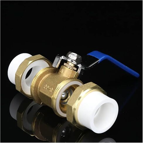 1PCS PPR copper valve double live ball valve heating live ball valve 20/25/32 hot melt welding valve plumbing accessories(F 25) in Saudi Arabia