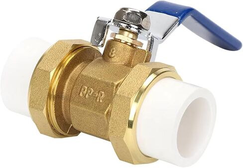 1PCS PPR copper valve double live ball valve heating live ball valve 20/25/32 hot melt welding valve plumbing accessories(F 25) in Saudi Arabia