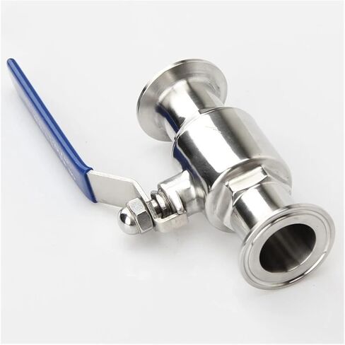 1PCS 1P 3/4" 1" 1-1/2" 2" 304 stainless steel sanitary grade two-way ball valve three-clamp 50.5mm/64mm ferrule type(51mm x Ferrule 64) in Saudi Arabia
