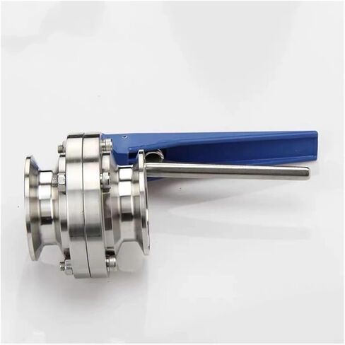 1PCS 1-1/2" 38mm S304 Stainless Steel Sanitary 1.5" Triple Clamp Valve Squeeze Trigger(Plastic Handle) in Saudi Arabia