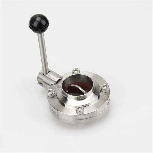 1PCS SS304 4'' 102mm pipe outer diameter sanitary welded flow control valve in Saudi Arabia