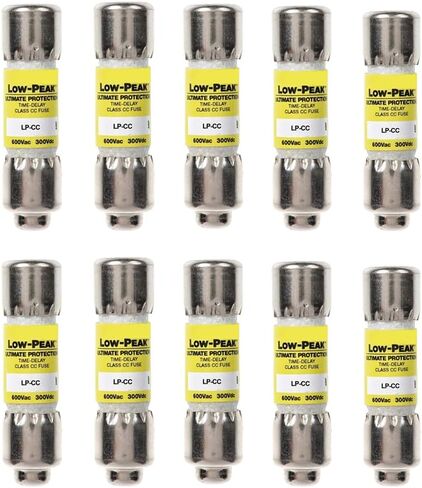 10-Pack New LP-CC-1/2 LP-CC-1/2A LP-CC 1/2 0.5A 600Vac Time Delay Fuse，LP-CC-1/2 Current Limiting Class CC Rejection Cartridge Fuses in Kuwait