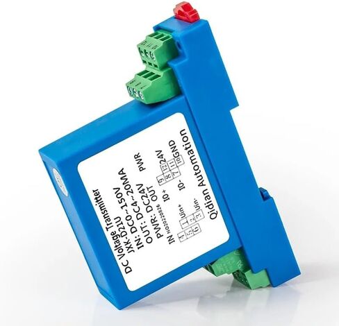 Hall Voltage Transmitter Voltage 35mm Din Rail AC0-20V DC0-20V AC0-150V DC0-150V Hall Signal Isolation Converter(Input AC 0-1000V_DC24V Power Supply_Output 4-20MA) in Kuwait