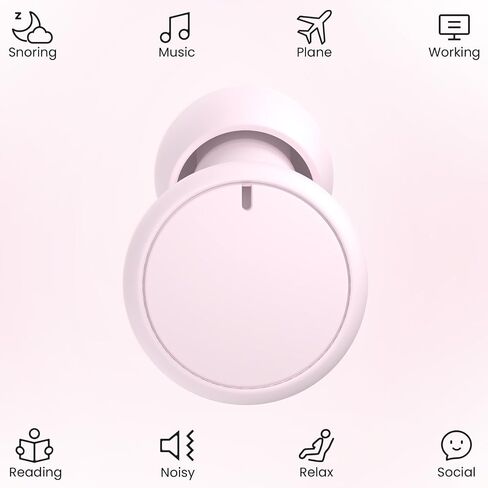Earplugs for Sleeping,Noise Reduction Soft Reusable Silicone Earplugs with Carrying Case, Hearing Protection Ear Plugs for Concert,Focus,Working,Studying&Sound Reduction 30dB in Kuwait