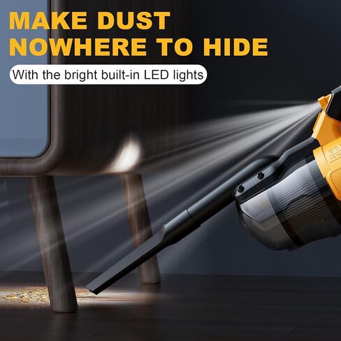 مكنسة مكسورة مناسحة لبطارية DeWalt 20V ، 100 AW AWNHELD PACHUM منظف مع مرشح HEPA قابل للغسل ، فراغ متجر محمول 55CFM للسيارة/الحيوانات الأليفة/السجاد/الأرضيات الصلبة (بدون بطارية) in Saudi Arabia