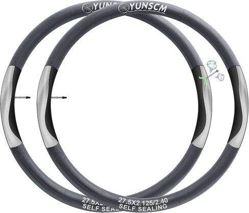 2-PCS 27.5 "أنابيب الدراجة الختم الذاتية 27.5x2.125/2.4 صمام بريستا 48 ملم قابلة للإزالة ، أنابيب الإصلاح التلقائية الفائقة المتوافقة مع 27.5x2.125/2.20/2.25/2.35/2.40 الدراجة الإطارات in Saudi Arabia
