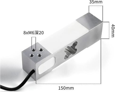 Load Cell Sensor HX711 AD Module Weight Sensor Electronic Scale Single Point Cell Sensor 100KG 200KG 350KG(Range 0-100KG) in Saudi Arabia