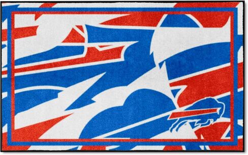 Fanmats 23214 Buffalo Bills 4ft. × 6 قدم. تصميم سجادة المنطقة الفخمة in Saudi Arabia