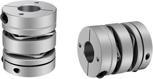 D68L74 Aluminum Alloy D68L74 Double Diaphragm Coupling Elastic Connector D68mm L74mm Ball Screw Step Servo Motor Encoder CNC 1Pcs in Saudi Arabia