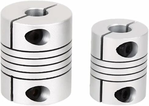 Aluminum Alloy 3D Printer DIY Parts Elastic Winding Coupling D25L30 5/6/6.35/7/8/9/10/11/12mm Clamping Top Screw Encoder 1Pcs(5x12) in Kuwait