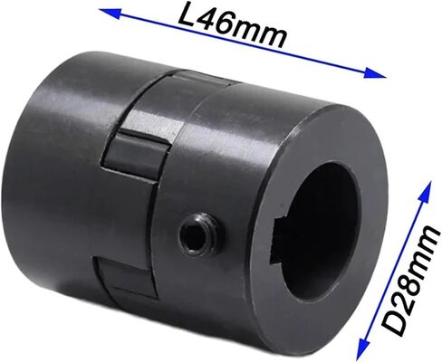D28L46 L-Type Two-jaw Coupling Steel L050 D28L46 Bore 8/10/12/14/15/16mm for Servo Motor Coupler Encoders Engraving CNC 1Pcs(8x16) in Saudi Arabia