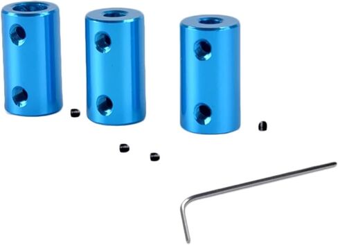 5pcs D14 L25 سبيكة الألومنيوم اقتران التجويف 5x5mm 5x8mm 8x8mm 6x8mm مقرنة رمح مرنة زرقاء للمحرك السائر (10x10mm) in Kuwait