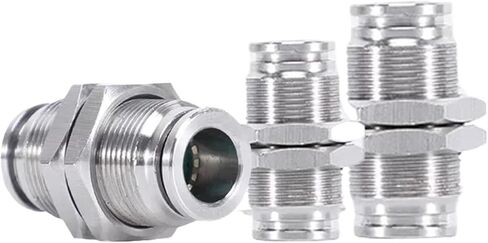 304 Stainless Steel Pneumatic Hose Coupling PM 4/6/8/10/12mm Air Tube Connector 1/8 1/4 3/8 1/2 BSPT Quick Release Pipe Fittings(PM-8) in Saudi Arabia
