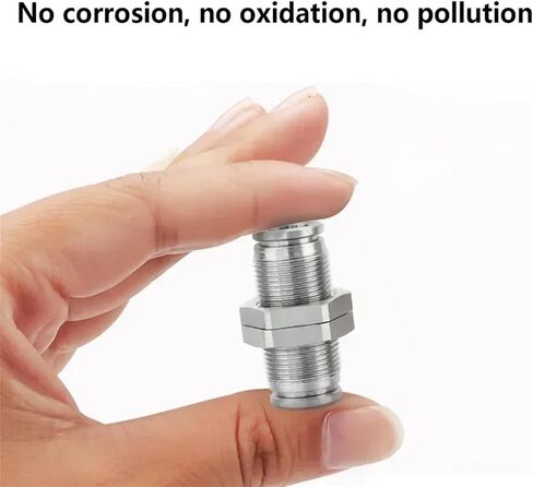 304 Stainless Steel Pneumatic Hose Coupling PM 4/6/8/10/12mm Air Tube Connector 1/8 1/4 3/8 1/2 BSPT Quick Release Pipe Fittings(PM-8) in Saudi Arabia