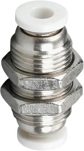 5/10/20pcs PM Pneumatic compressor Air Hose Quick Connector Kit Tube Pipe Straight Bulkhead Fitting Tubing Adapter 4 6 8 12 8mm(NUT,20pcs) in Saudi Arabia