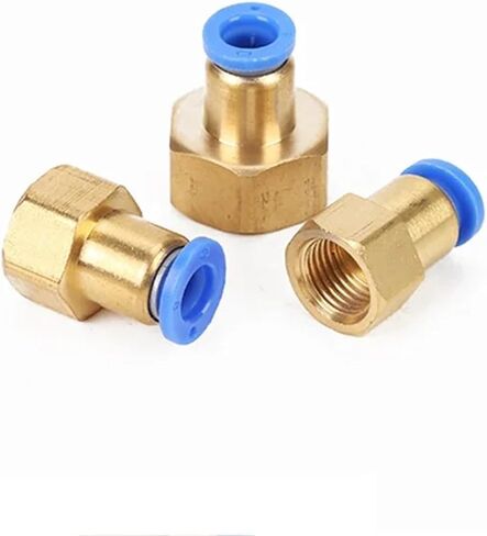 Pneumatic Threaded Fittings Premium PC PCF PL SL Pipe Connector Quick Push In Hose 6mm8mm10mm Thread 1/4 1/8 1/2 Pneumatic Parts(10-02) in Saudi Arabia