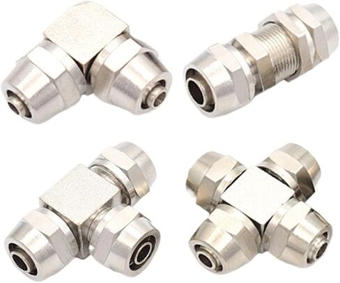 PV PE PM PZA الهوائية الهوائية الموصل السريع النحاس المطلي بالنحاس لأنبوب خرطوم OD 4MM 6 8 10 12 14 16MM اتصال مفصل سريع (PZA ، 10 مم) in Saudi Arabia