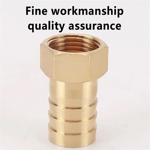20Pcs PCF Series Brass Fittings with Female Thread 6mm/8mm/10mm/12mm Pneumatic Joint Pagoda Hose Barb Tail Gas Fittings(Barb 8mm-1I2) in Saudi Arabia