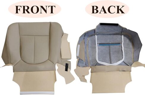 NLQR Front Driver Bottom Replacement Perforated Seat Cover Black Microfiber Leather Compatible with Ford F150 Lariat 2009-2014 in Saudi Arabia