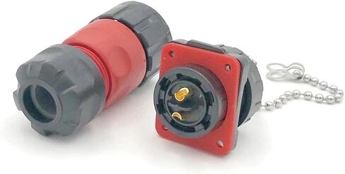 2 دبوس موصل الطاقة من الذكور والإناث مقبس ماء IP67 في الهواء الطلق in Kuwait