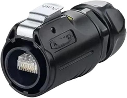 موصل صناعي دائري RJ45 ذكر مقاوم للماء في الهواء الطلق in Kuwait