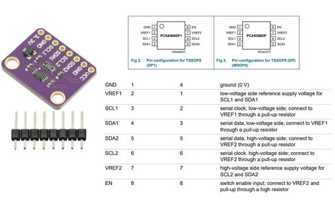 2PCS PCA9306 ثنائي الاتجاه I2C BUS و IIC SMBUS مستوى المترجم مستوى لوحة التحويل in Saudi Arabia