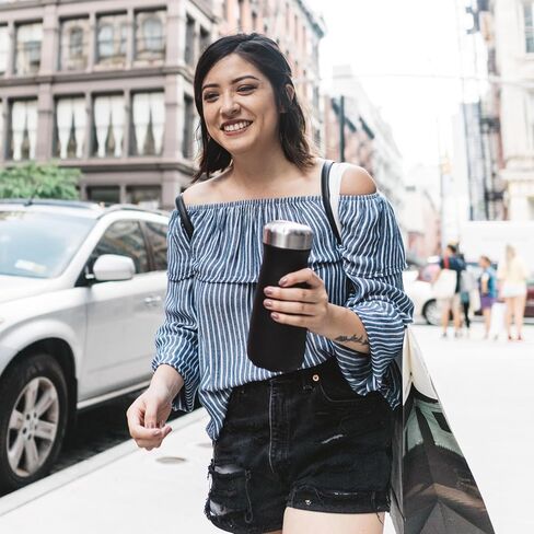 S'well Stainless Steel Traveler, 16oz, Pink Topaz, Triple Layered Vacuum Insulated Containers Keeps Drinks Cold for 24 Hours and Hot for 12, BPA Free, Easy Carrying On the Go in Kuwait