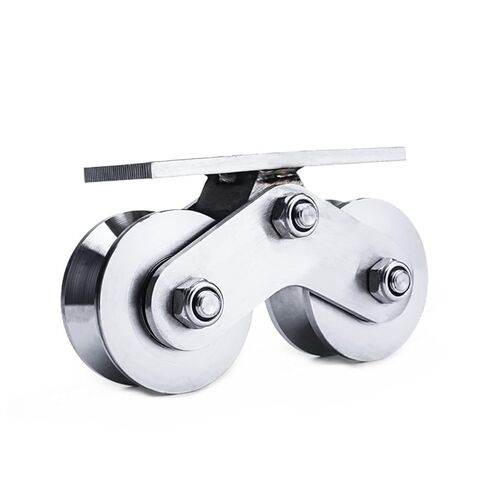 1PCS GATE TRACK SHEAVE ثنائي العجلة V-WHEEL WHEEL U-WHEEL H-WHEEL WHEEL TRANSING WHELE WELLE 304 SACNALL STEEL (نوع U) in Saudi Arabia