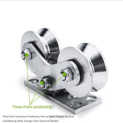 1PCS GATE TRACK SHEAVE ثنائي العجلة V-WHEEL WHEEL U-WHEEL H-WHEEL WHEEL TRANSING WHELE WELLE 304 SACNALL STEEL (نوع U) in Saudi Arabia