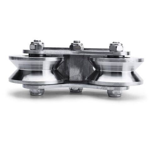 1PCS GATE TRACK SHEAVE ثنائي العجلة V-WHEEL WHEEL U-WHEEL H-WHEEL WHEEL TRANSING WHELE WELLE 304 SACNALL STEEL (نوع U) in Saudi Arabia