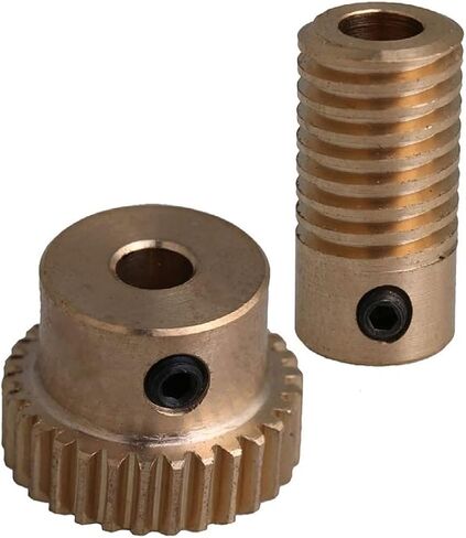 0.5 Modulus 1:30 Brass Worm Gear Wheel 5mm Hole Diameter Gear Shaft for Worm Gear Case in Saudi Arabia
