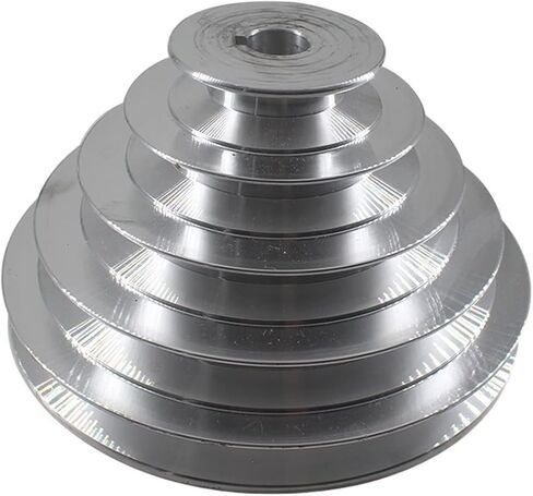 V-BELT BUMLEY 5 خطوات من النوع الخامس بكرة الحزام 150 مم خارج بكرة الألومنيوم قطرها 14/16/18/19/22/22/22/25/28 ملم (16 مم) in Saudi Arabia
