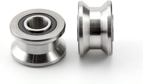 Guide Wheel V22 Bearing Steel Trapezoidal Groove U22 Flat-Groove T22 Rolling Bearing Pulley Walk Track 12mm 8 X 22.5 X 13.5mm in Saudi Arabia