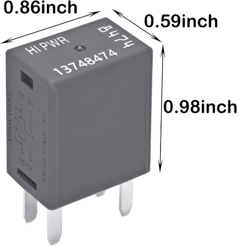 Automotive Relay 13748474 8774 (Pack of 6) - 12V 4-Pin SPDT Automotive Relay - Replace 68083380AA 12088567 in Saudi Arabia