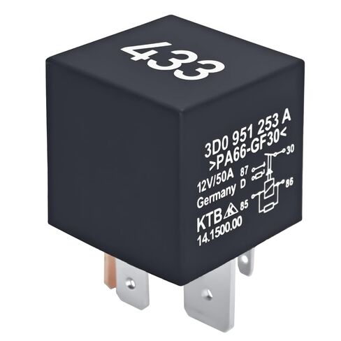 Relay 433#3D0951253A – OEM Replacement for VW EOS, Golf, Touareg, Audi A3 - Replace 7N0951253, MEYLE 1008300015 in Kuwait