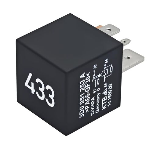 Relay 433#3D0951253A – OEM Replacement for VW EOS, Golf, Touareg, Audi A3 - Replace 7N0951253, MEYLE 1008300015 in Kuwait