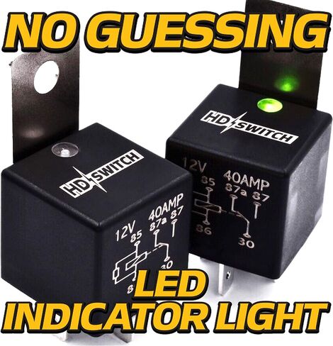 HD Switch (2 Pack) 12V 40A Waterproof Relay Replaces Walker 6941 6942 9369 w/LED Indicator Light & Dielectric Grease in Saudi Arabia
