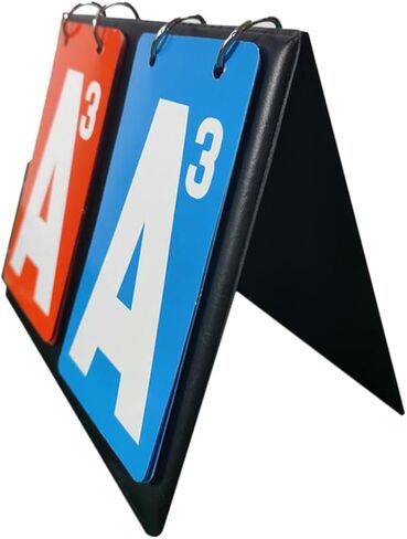 Milisten Dual-Color Score Counter Board Portable Flip Score for Sports Games للكرة الطائرة لكرة السلة وتنس الطاولة خفيفة الوزن سهلة الاستخدام للبطولات in Kuwait