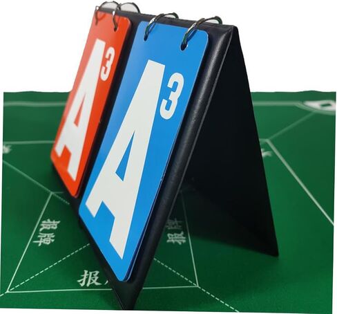Milisten Dual-Color Score Counter Board Portable Flip Score for Sports Games للكرة الطائرة لكرة السلة وتنس الطاولة خفيفة الوزن سهلة الاستخدام للبطولات in Kuwait