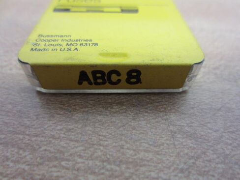 Bussmann ABC-8 8 Amp Fast Acting Ceramic Tube Elect. Fuse, 250V 5-in Tin UL Listed, 5 Pack in Saudi Arabia