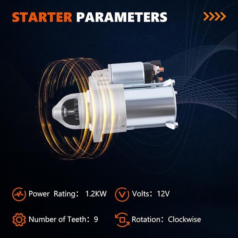 6970 Starter Motor for Avalanche/Colorado/Express 1500 2500 3500/Silverado 1500/Suburban 1500/Tahoe/Canyon/Savana 1500 2500 3500/Sierra 1500/Yukon/Yukon XL 1500, 4.8L 5.3L 6.0L, 12V 9-Teeth in Saudi Arabia