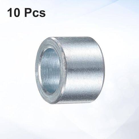 uxcell 10 Pcs Galvanized Steel Spacer 1/2" Bore x 3/4" OD x 1-1/2" Length, Unthreaded Standoff Bushing Plain Finish, Round Metal Spacer Fits M12 Screws Bolts in Saudi Arabia