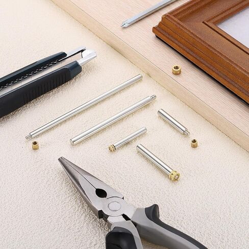 uxcell 8Pcs Sign Standoff Screws, M3 x 6mm x 105mm Metal Wall Standoff Mounts Hardware Advertising Glass Standoff Nail Acrylic Nail for Hanging Acrylic Picture Frame Panel Sign in Saudi Arabia