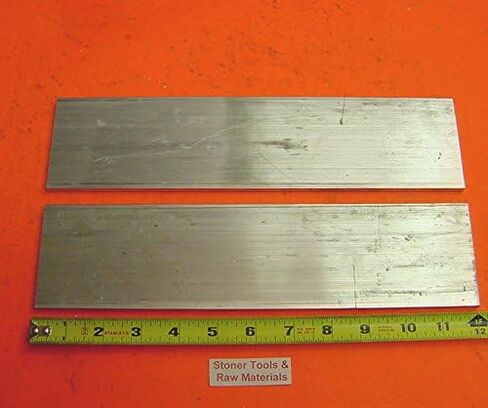 2 Pieces 1/8" X 3" Aluminum 6061 Flat BAR 12" Long T6511 New Mill Stock .125"x 3 in Saudi Arabia