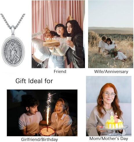 قلادة جودس ثلاثية القمر للنساء ، 925 جنيه إسترليني الفضة ويكان المجوهرات Hecate قلادة والتعويذة قلادة للنساء in Kuwait