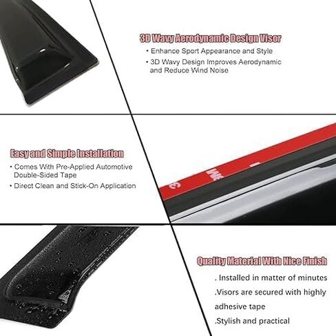 in-Channel Window Visors Rain Guards Compatible with Chevy Malibu 2016-2024 Side Window Wind Deflectors Vent Visor Sun Shades Window Shields Car Accessories in Kuwait