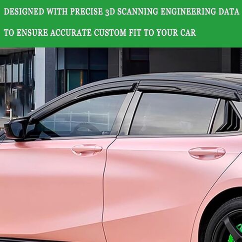 in-Channel Window Visors Rain Guards Compatible with Chevy Malibu 2016-2024 Side Window Wind Deflectors Vent Visor Sun Shades Window Shields Car Accessories in Kuwait