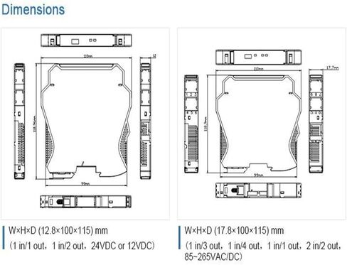 1PCS 18-32VDC POWER 0-10V 2 OUTPUT 1 INTERS TANANOG DC LOOP LOOP LOOP 4 20MA (0-10V In and Out_1 In 2 Out) in Kuwait
