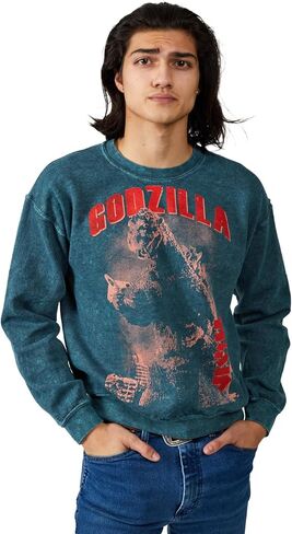 BioWorld Godzilla Vintage Art Crew Neck Long Long in Saudi Arabia