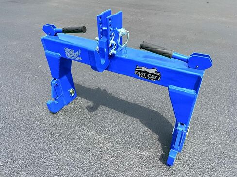 Fast Cat Quick Hitch, Category 1 3-Point, No Bushings Required with Adjustable Top Hook and Quick Change Pins, 2 Year Warranty (Black) in Saudi Arabia